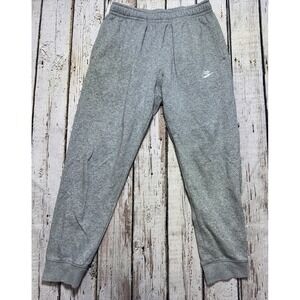 Nike Sportswear Club Fleece Joggers Men's Gray Inseam Tapered Medium